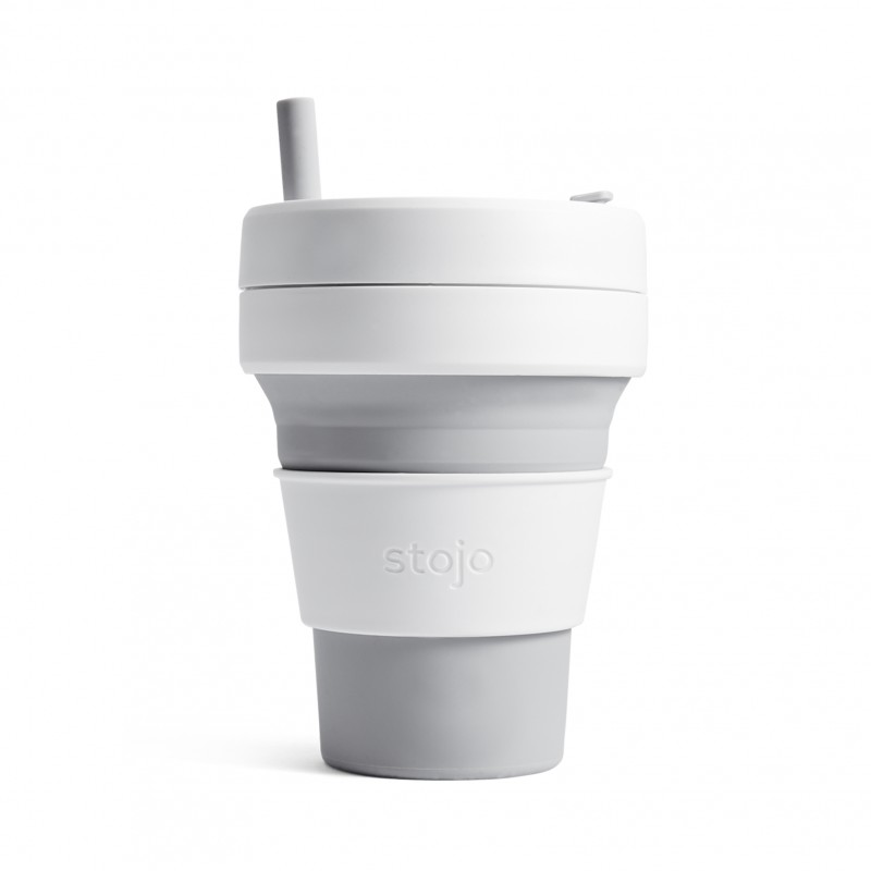 stojo Biggie 473 ml Collapsible Cup (Dove)