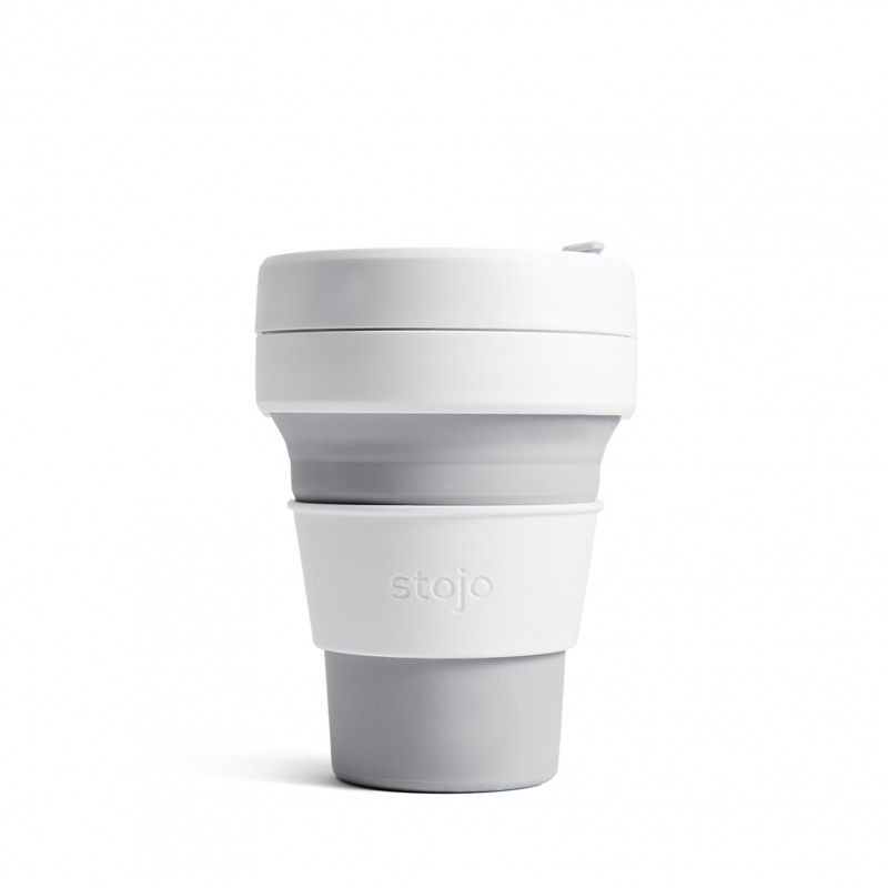 stojo Pocket 355 ml Collapsible Cup (Dove)