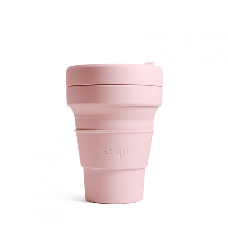 stojo Pocket 355 ml Collapsible Cup (Carnation)
