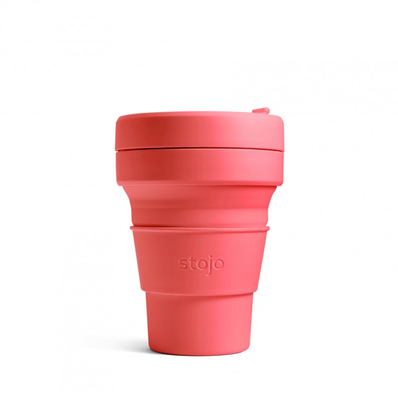stojo Pocket 355 ml Collapsible Cup (Coral)