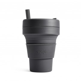 stojo Biggie 473 ml Collapsible Cup (Carbon)