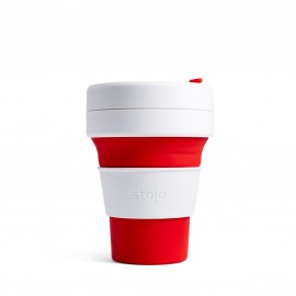 stojo Pocket 355 ml Collapsible Cup (Red)