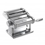 Marcato Pasta Machine - Accessories Compatible (Atlas 150 Design Silver)