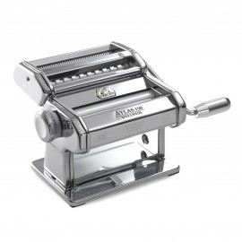 Marcato Pasta Machine - Accessories Compatible (Atlas 150 Design Silver)