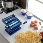 Marcato Pasta Machine - Accessories Compatible (Atlas 150 Design Blue)