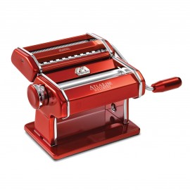 Marcato Pasta Machine - Accessories Compatible (Atlas 150 Design Red)
