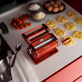 Marcato Pasta Machine - Accessories Compatible (Atlas 150 Design Red)