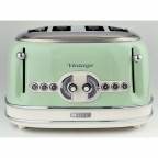 Ariete Vintage Toaster 4 Slice (0156 Green)