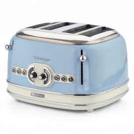 Ariete Vintage Toaster 4 Slice (0156 Blue)
