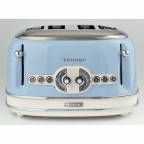 Ariete Vintage Toaster 4 Slice (0156 Blue)