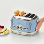 Ariete Vintage Toaster 4 Slice (0156 Blue)