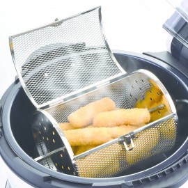 German Pool 3D Auto-Spin Healthy Air Fryer (CKF-215 White)