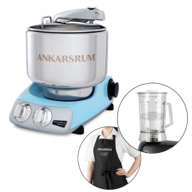 Ankarsrum Original Mixer - Discount Bundle (AKM6230 Pearl Blue)