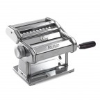 Marcato Pasta Machine - Accessories Compatible (Atlas 150 Classic Silver)