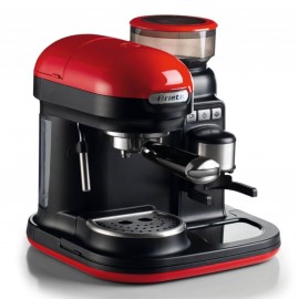 Ariete Moderna Espresso Coffee Machine with Integrated Coffee Grinder (1318 Red)