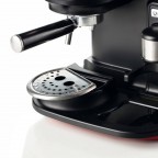 Ariete Moderna Espresso Coffee Machine with Integrated Coffee Grinder (1318 Red)
