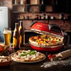 Ariete Da Gennaro Electric Oven with Refractory Stone Base (0909 Red)