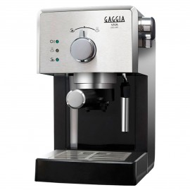 Gaggia VIVA DELUXE - Manual Coffee Machine (Black + Stainless Steel)