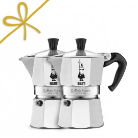 Set of 2 Bialetti Moka Express - 3 Cups (Aluminium) - Special Set