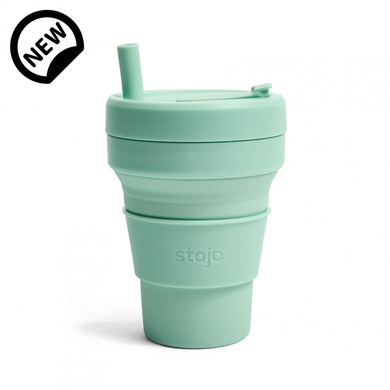 stojo Biggie 473 ml Collapsible Cup (Seafoam)