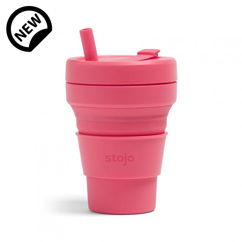 stojo Biggie 473 ml Collapsible Cup (Peony)