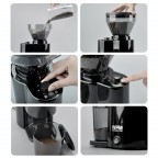 WPM Conical Burr Coffee Grinder With Timer (ZD-10T Black)