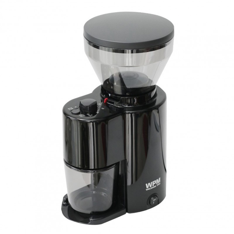 WPM Conical Burr Coffee Grinder With Timer (ZD-10T Black)