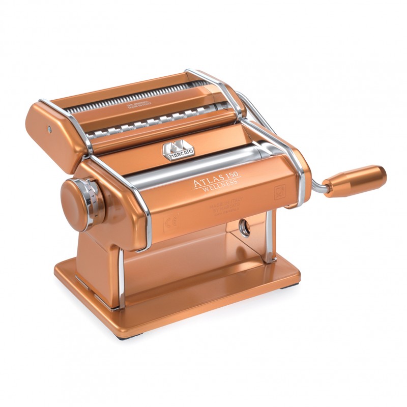 Marcato Pasta Machine - Accessories Compatible (Atlas 150 Copper)