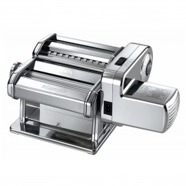 Marcato Electric Pasta Machine - Accessories Compatible (Atlasmotor Silver)