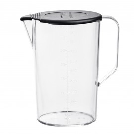 Bamix 1000ml Jug with Lid (Clear + Black)