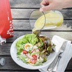 Bamix 1000ml Jug with Lid (Clear + Black)