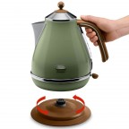 DeLonghi Icona Vintage Series Water Kettle (KBOV2000 Olivia Green)