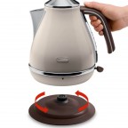DeLonghi Icona Vintage Series Water Kettle (KBOV2000 DolceVita White)