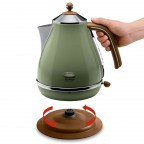 DeLonghi Icona Vintage Series Water Kettle (KBOV2001 Olivia Green)